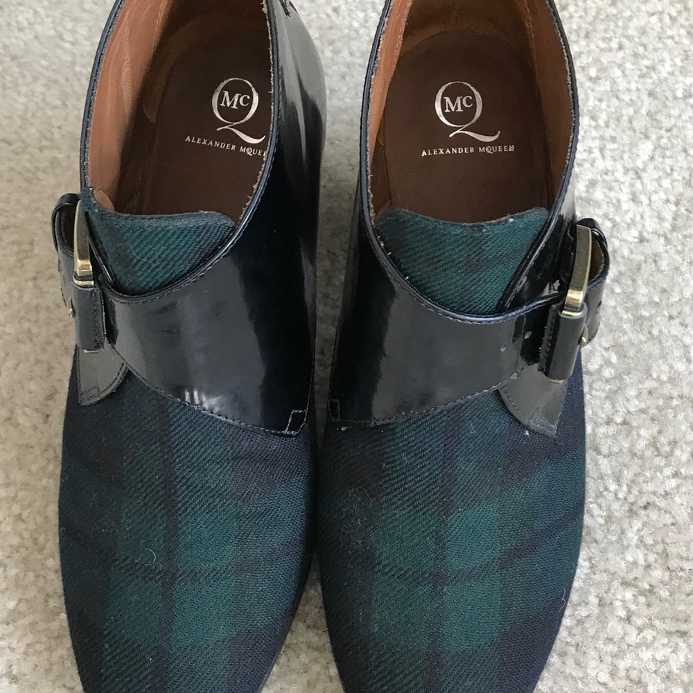 McQ by Alexander McQueen plaid booties